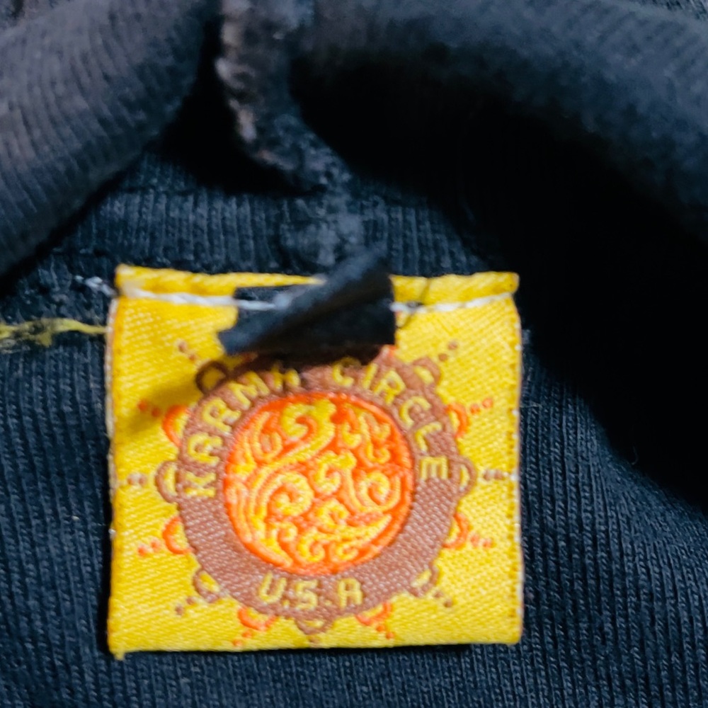 Karma Utility Jacket Black and Red Artistic Design - Picture 3 of 3